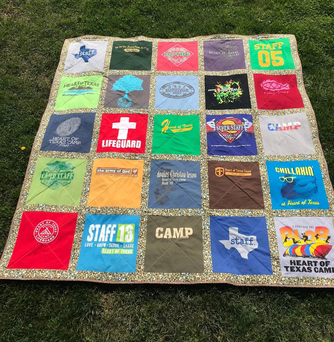 Summer Camp July 16 & 23 T Shirt Quilt